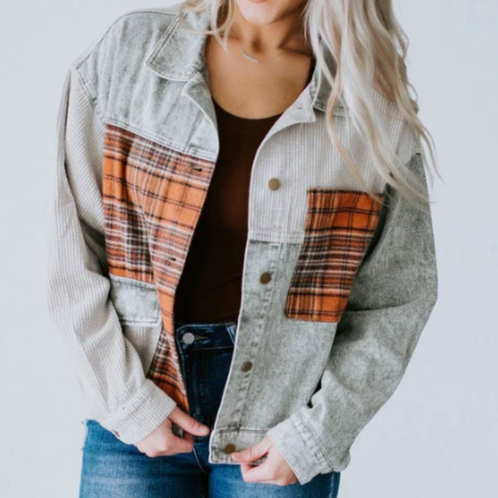 Oli & Halie Patchwork Denim Jacket - image 1